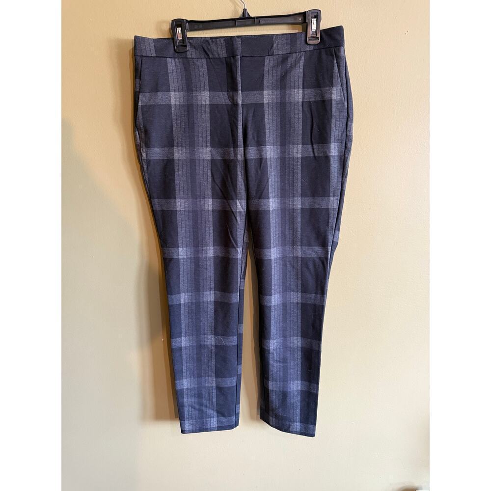 Adrienne Vittadini
  plaid print pants‎ womens 10